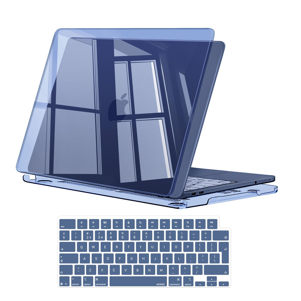 MOSISO Compatible with MacBook Air 13 inch Case M5-M2, Crystal Clear