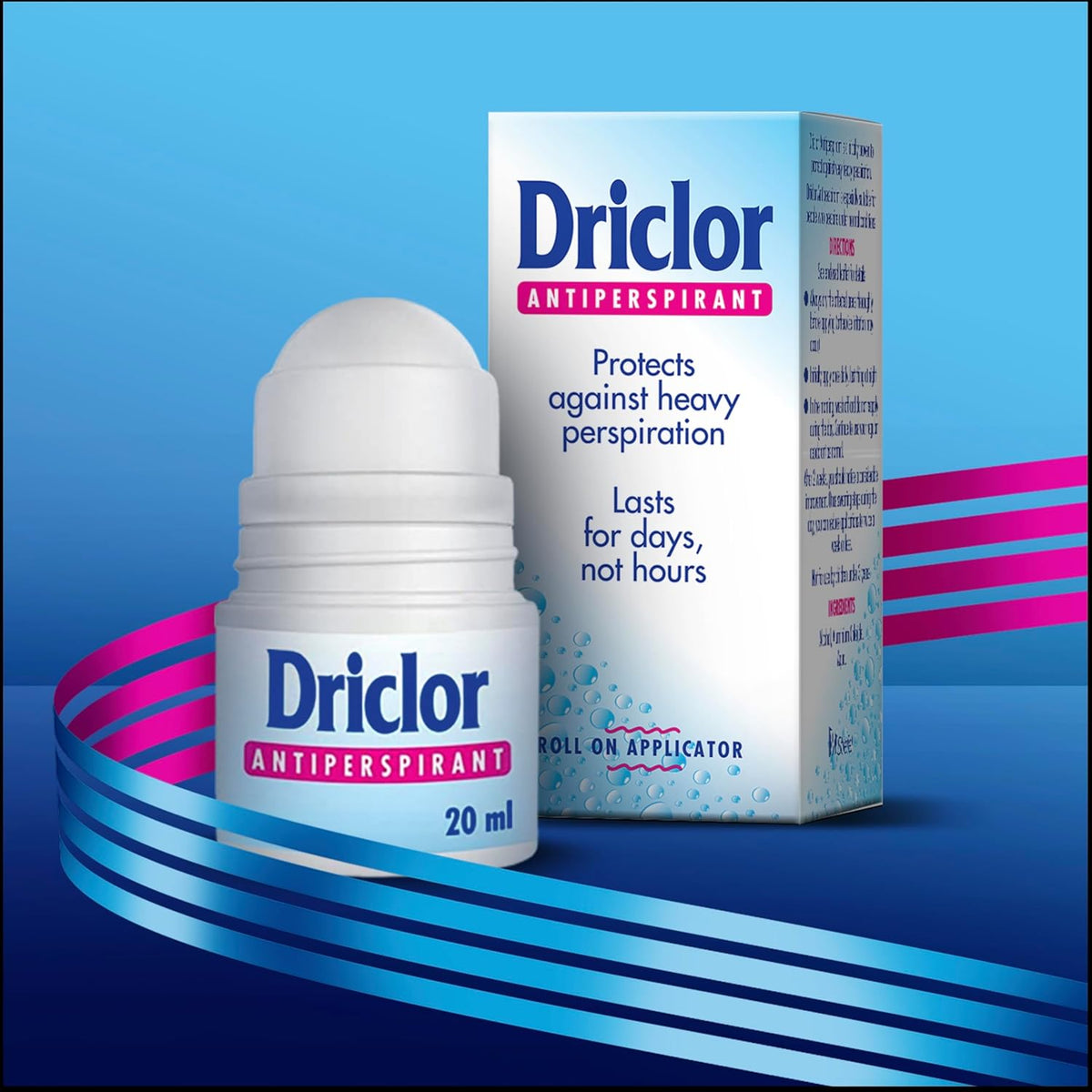 Driclor Antiperspirant Roll On Applicator 20 ml, Strong Antiperspirant for Excessive Sweating