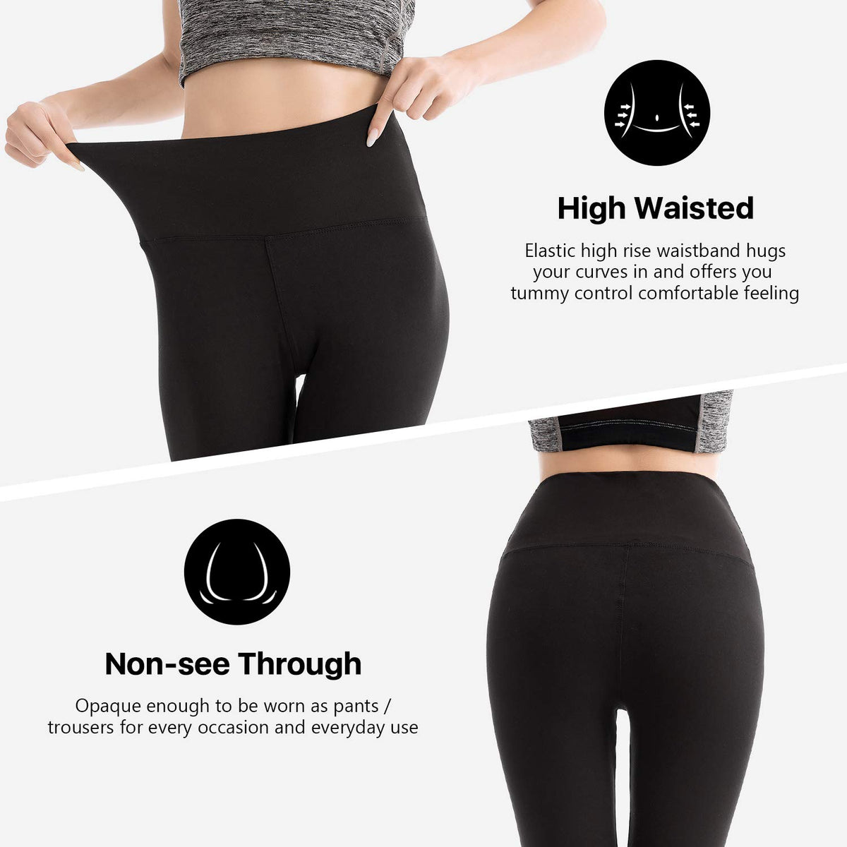 SINOPHANT High Waisted Leggings for Women Workout Gym Yoga