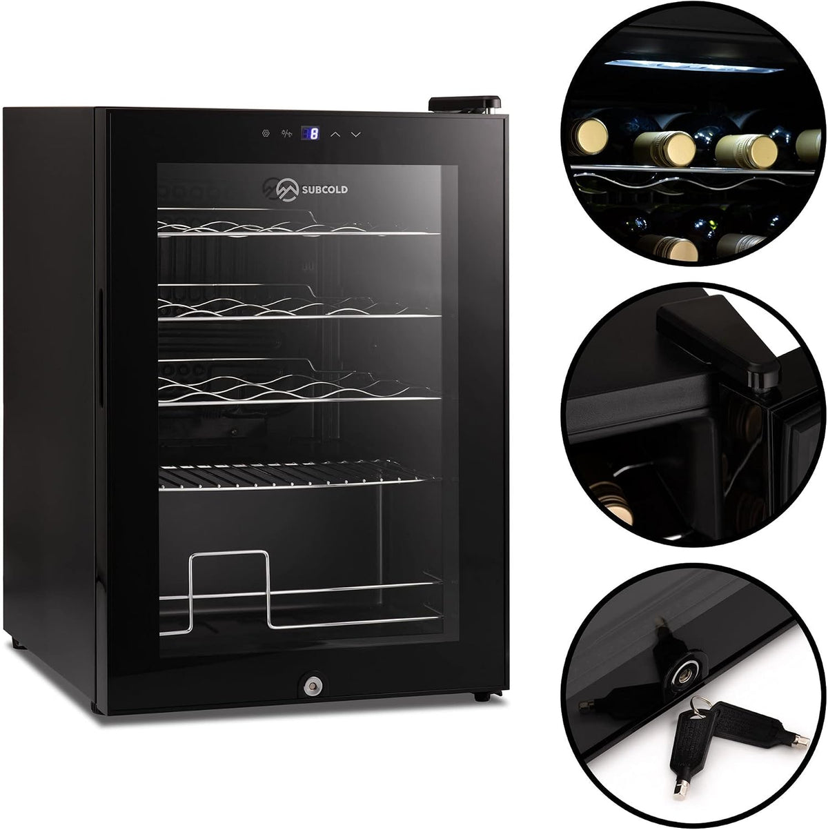 Subcold Viva20 Wine Fridge | 20 Bottles | 3-18°C | Tabletop