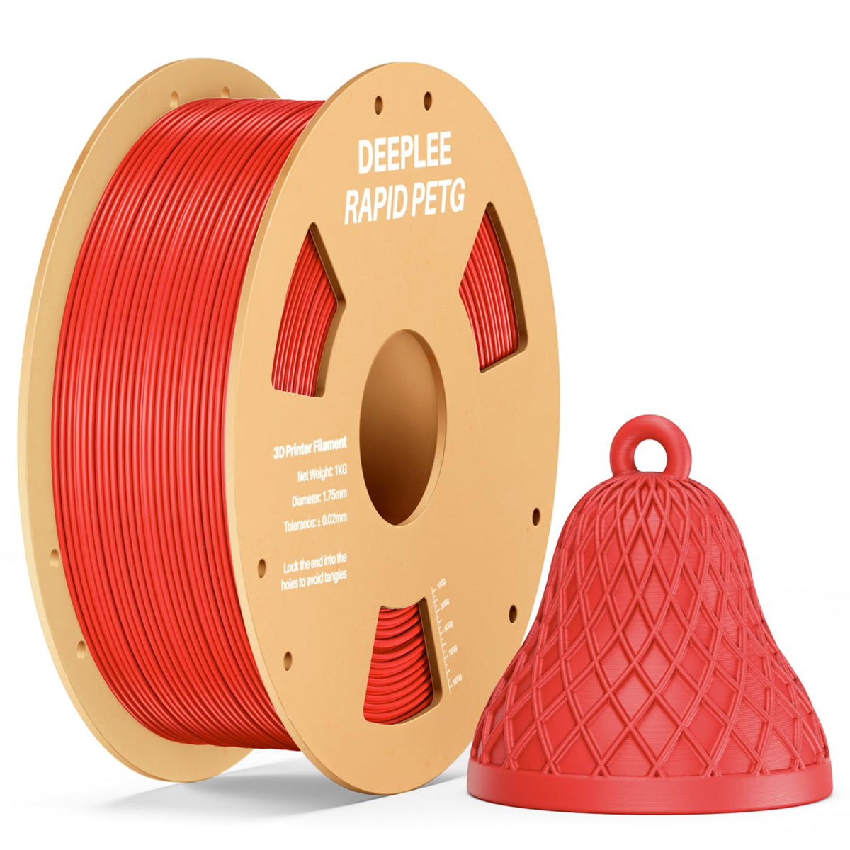DEEPLEE Rapid PETG Filament 1.75mm Black 1KG