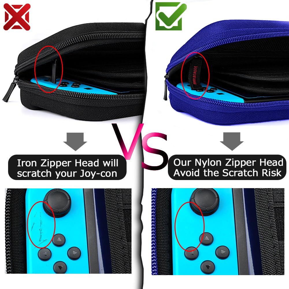 daydayup Switch 2 Carry Case Compatible with Nintendo Switch 2, with 24 Games Cartridges Protective Hard Shell Travel Carrying Case Pouch for Switch 2 Console & Accessories,Black