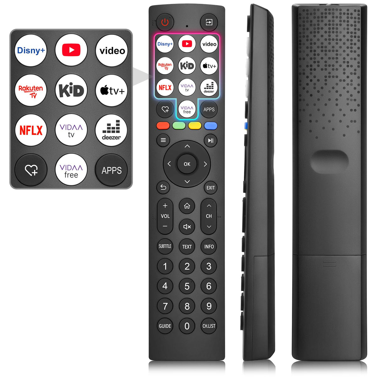 Universal-for-Samsung-Smart-TV-Remote, for Samsung Curved Qled Frame 4K TV