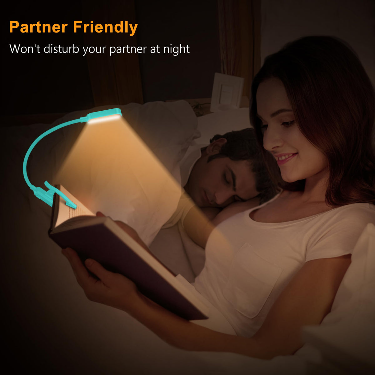 Gritin 16 LED Reading Light, Book Light - Eye Caring 3 Color Temperatures