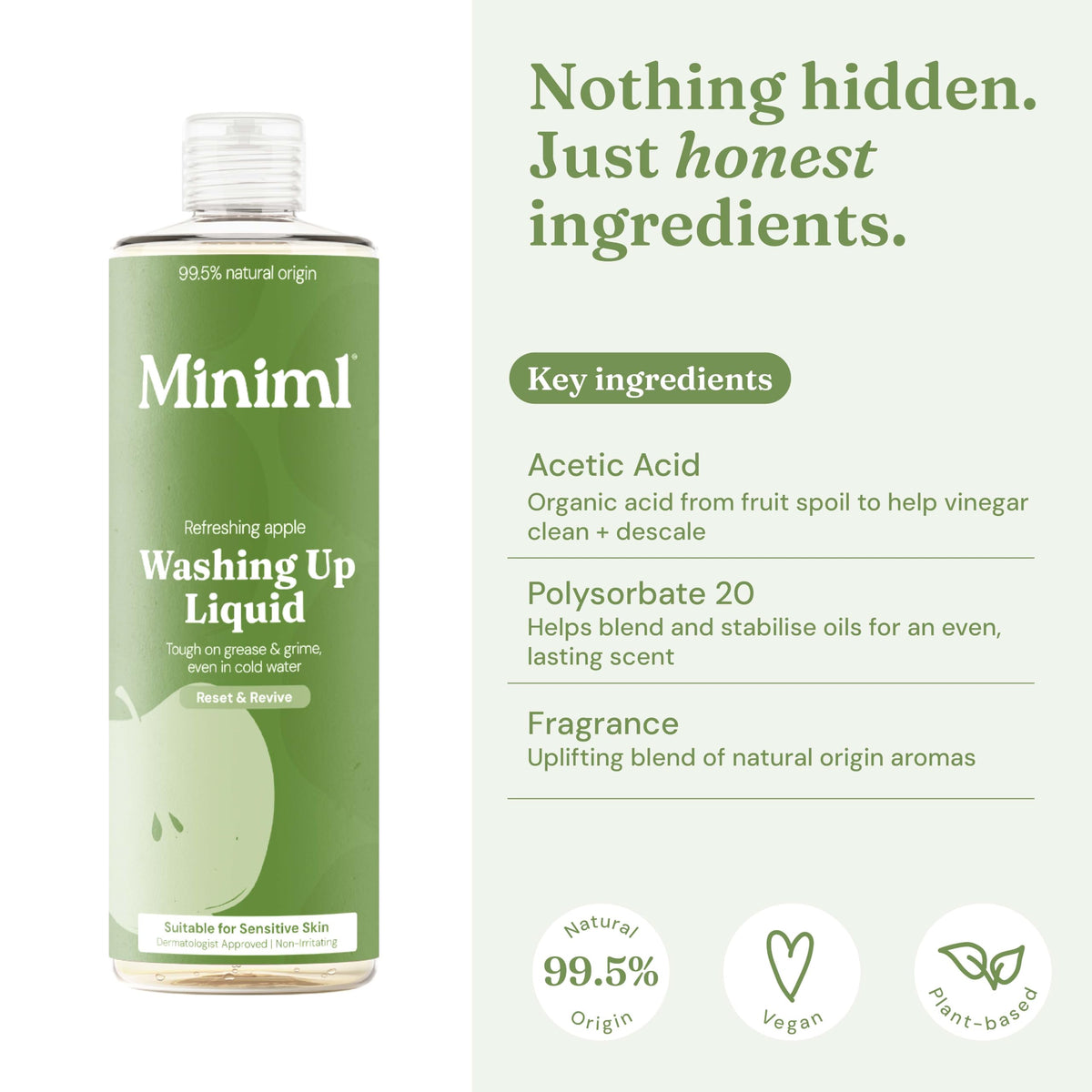 Miniml Eco Washing Up Liquid 5L Refill – Wild Rhubarb & Lemon