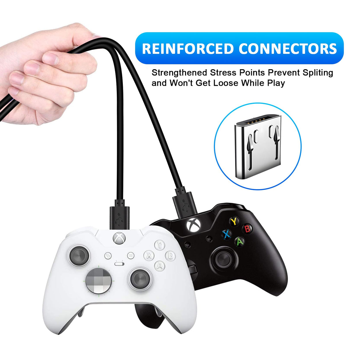 Usb Charger Cable for PS4 Controller,Work for Sony PlayStation 4/ PS4 Slim/ PS4 Pro/Xbox One (6FT/1.8M)