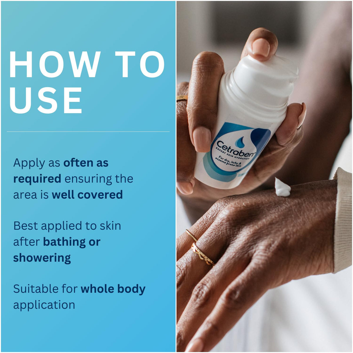 Cetraben Moisturising Cream for Dry, Sensitive & Eczema-Prone Skin, 475ml