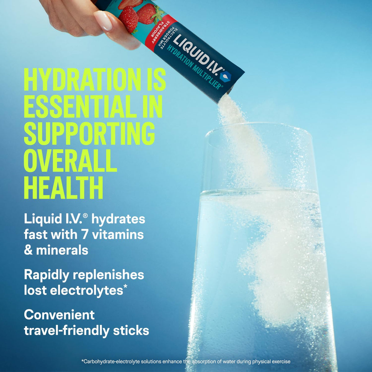 Liquid I.V. Hydration Multiplier Electrolyte Mix, Passion Fruit, 16 Sticks