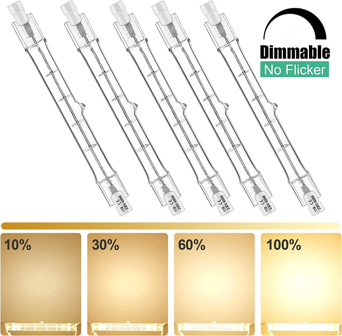 r7s Halogen Light Bulbs 78mm 150w