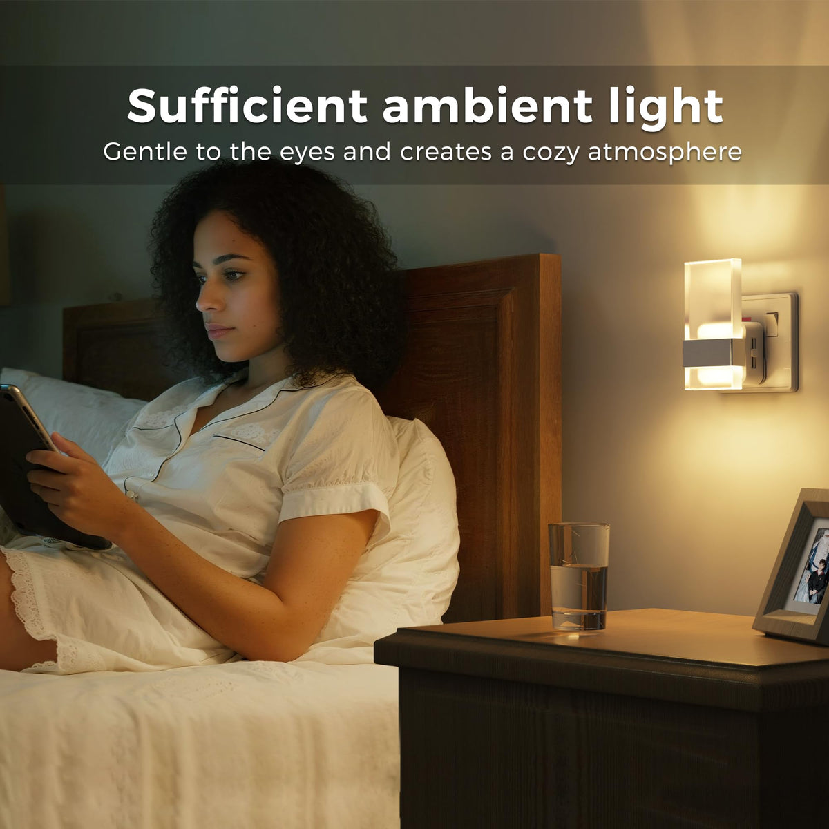 LOHAS-LED Night Light Plug in Wall with Motion Sensor, Dimmable Night Light