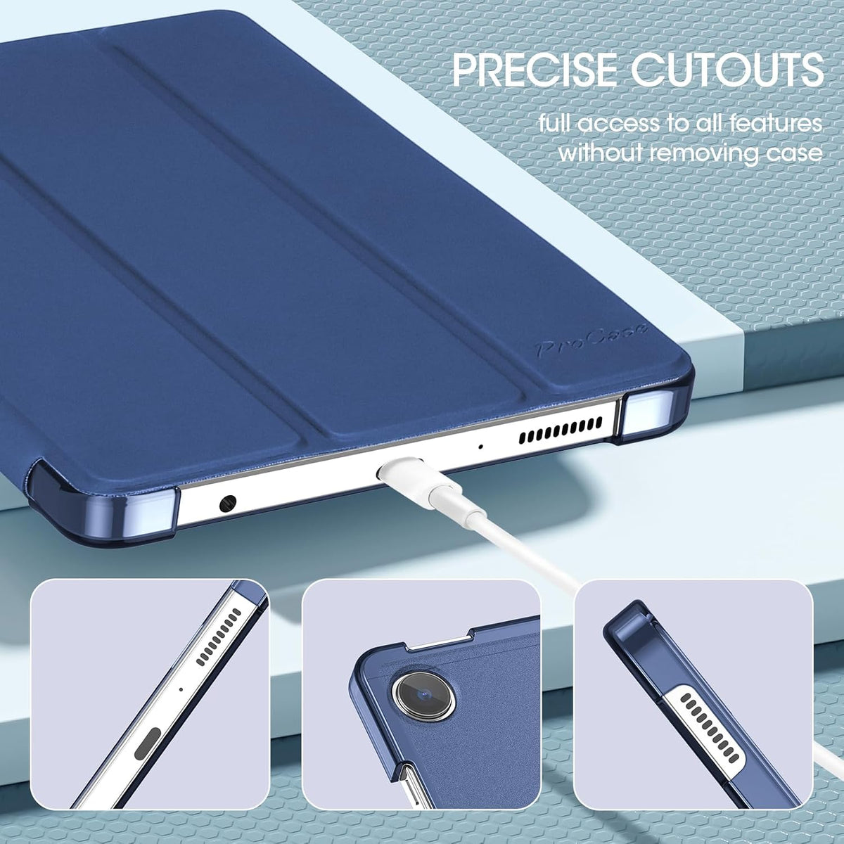 ProCase Slim Case for Galaxy Tab A11 8.7" (2025) / A9 (2023) 8.7", Navy