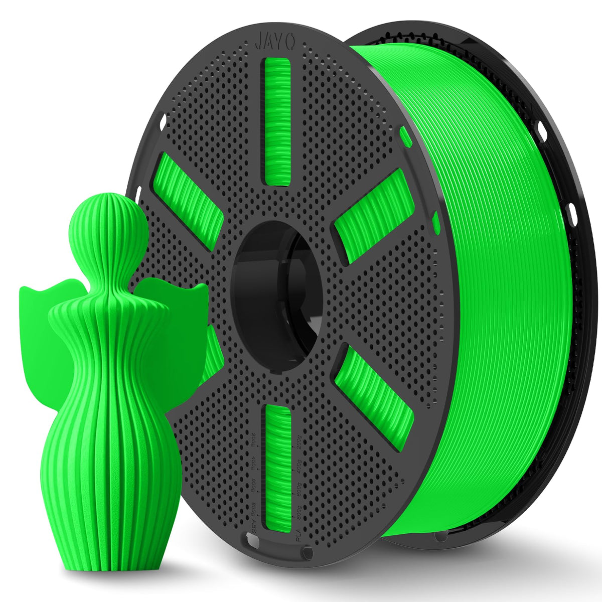 JAYO PLA+ 3D Printing Filament 1.75 mm, 1.1KG (2.4lbs) Spool Black