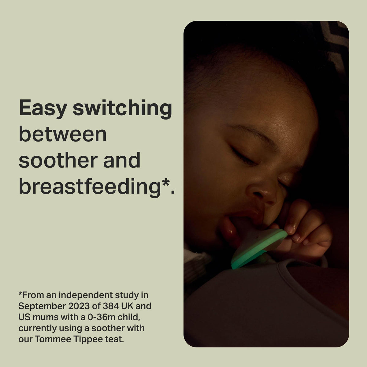 Tommee Tippee Ultra-Light StayPut Night Glow Dummy 6-18m Pack of 2