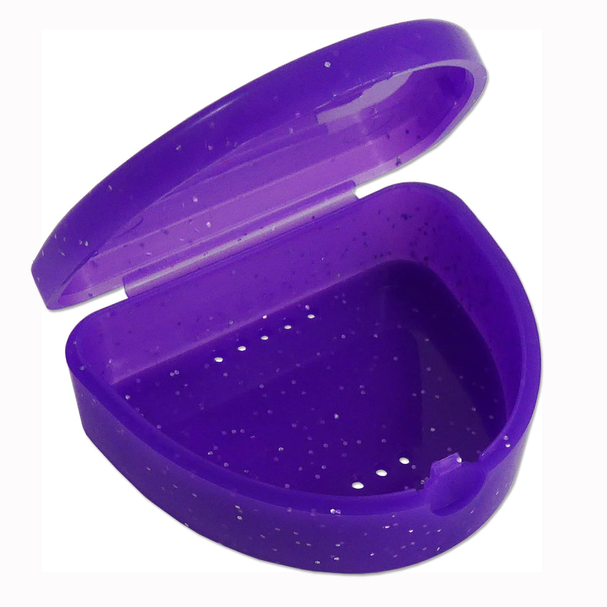 Slim Orthodontic Dental Case -for Retainers, Dentures & More (White)