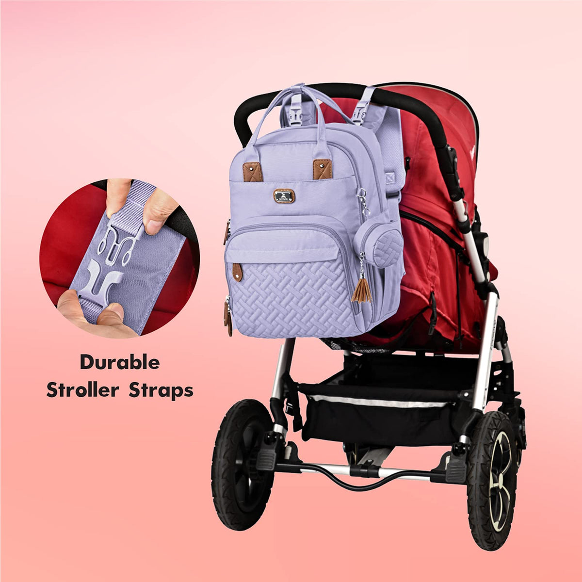 Dikaslon Baby Changing Bags Backpack, Large Baby Bag, 19 Pockets, Outdoors