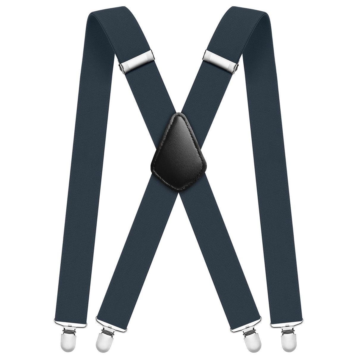 Aomig Mens Braces, Mens Suspenders with Strong Metal Clips, 3.5cm Wide Heavy Duty Suspenders for Men Women Business Wedding Casual