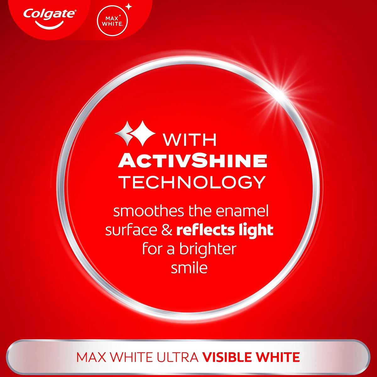 Colgate Max White Ultra Active Foam Whitening Toothpaste, 75ml