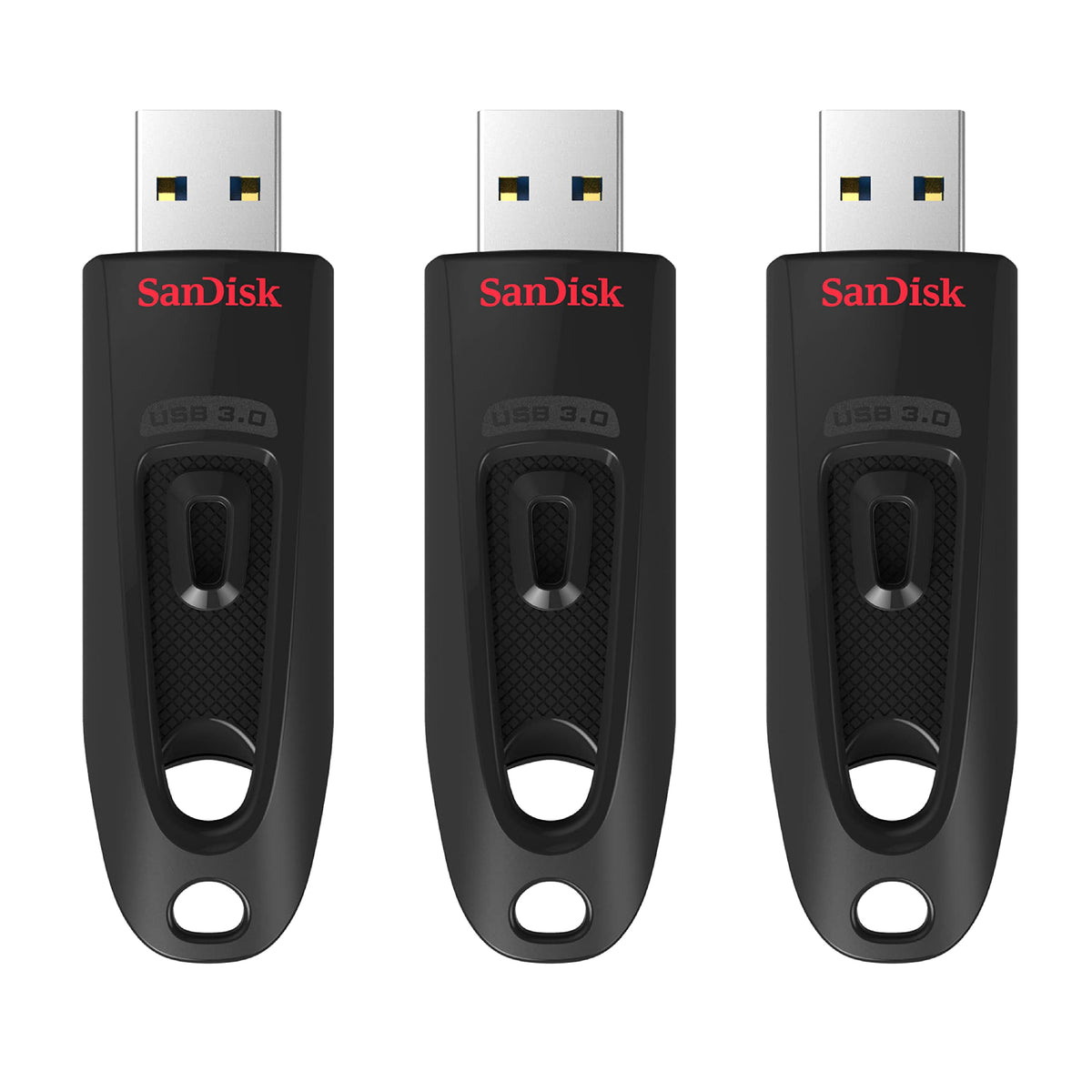 SanDisk Ultra 32 GB USB Flash Drive USB 3.0 Up to 130 MB/s Read - Twin Pack, Red/Blue (Pack of 5)