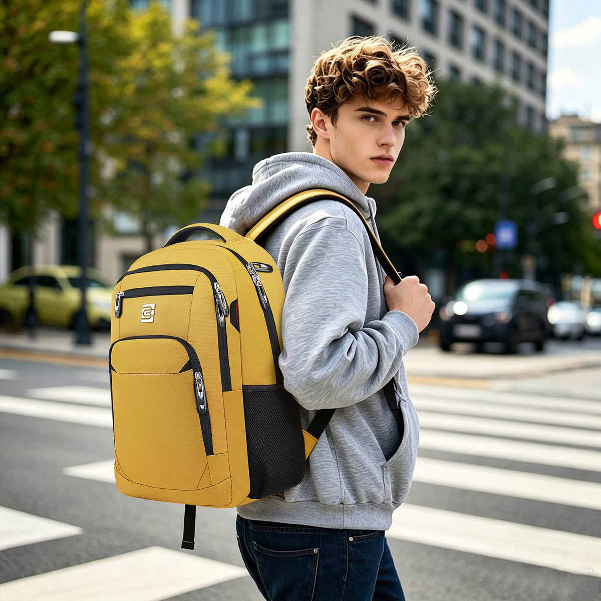 KASIBON Laptop Backpack for Men, Anti-Theft Travel Backpack Business