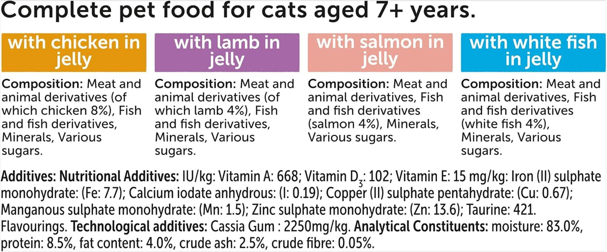 FELIX Original Senior 7+ Mixed Selection in Jelly Wet Cat Food 40x85g