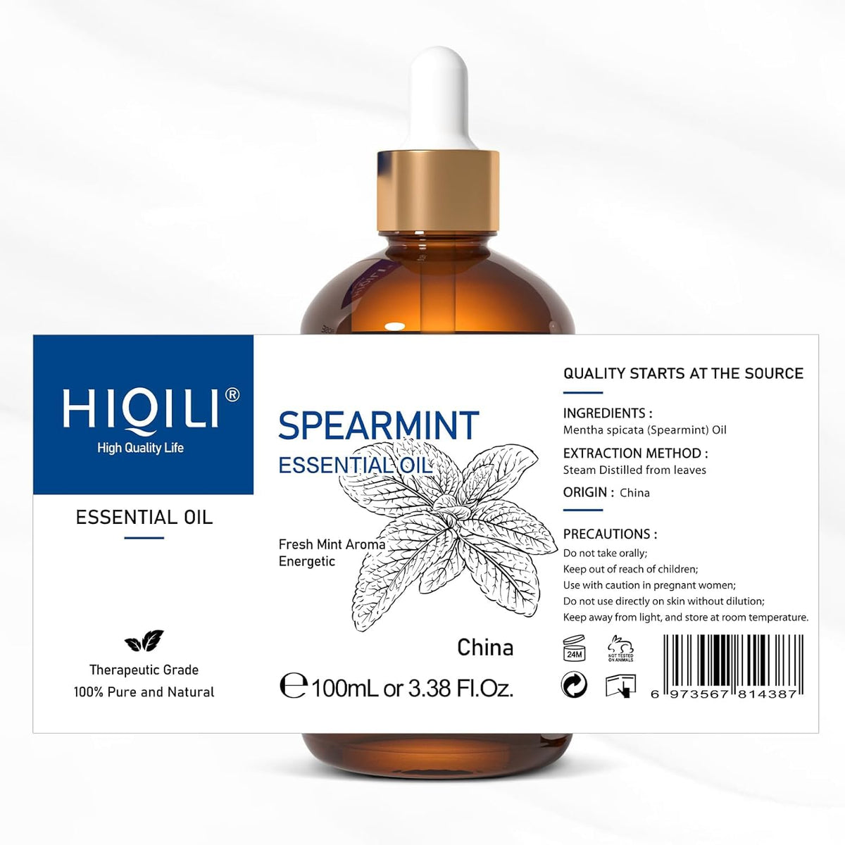 HIQILI Tea Tree Oil for Nail Fungus, Skin, Hair, Acne