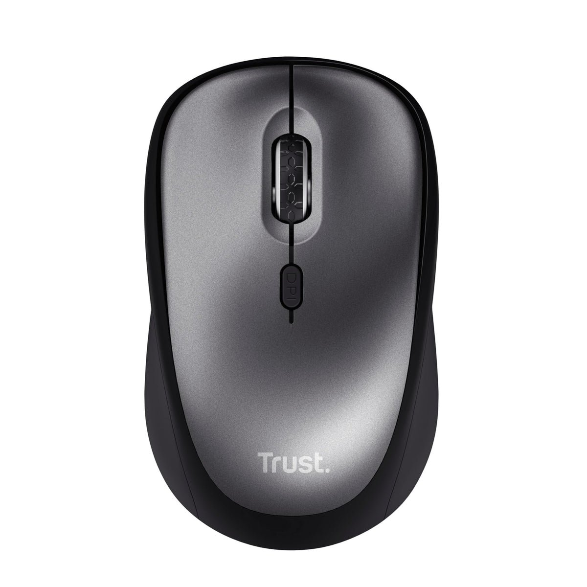 Trust Yvi FX Wireless Mouse with LED Illumination, USB Micro Receiver, RF 2.4 GHz, 800/1600 DPI, Ambidextrous, 8 m Range, Computer Mouse for Laptop, PC and Mac - Pink