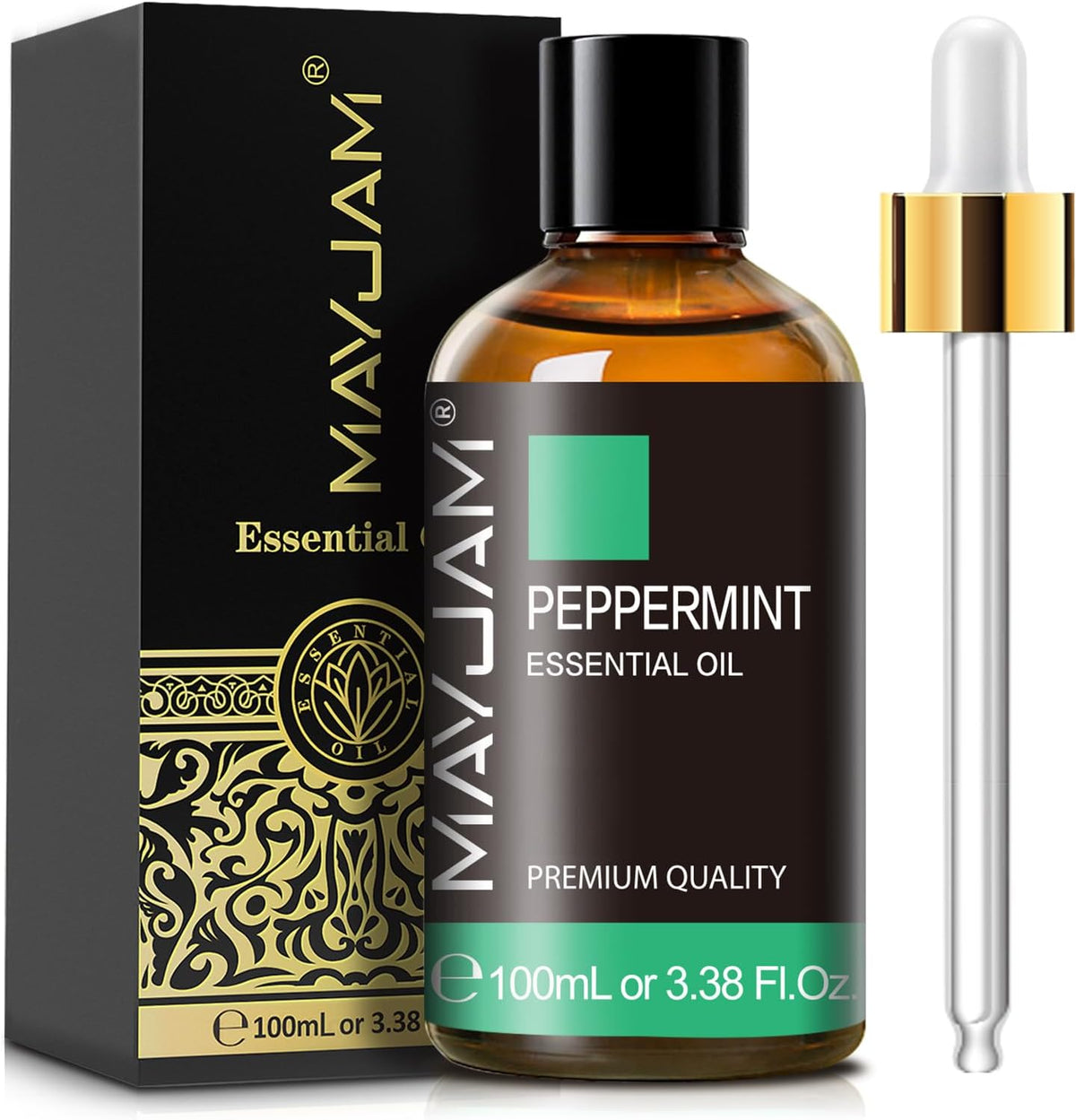 MAYJAM Peppermint Essential Oil 100ML - Premium Diffuser Oil