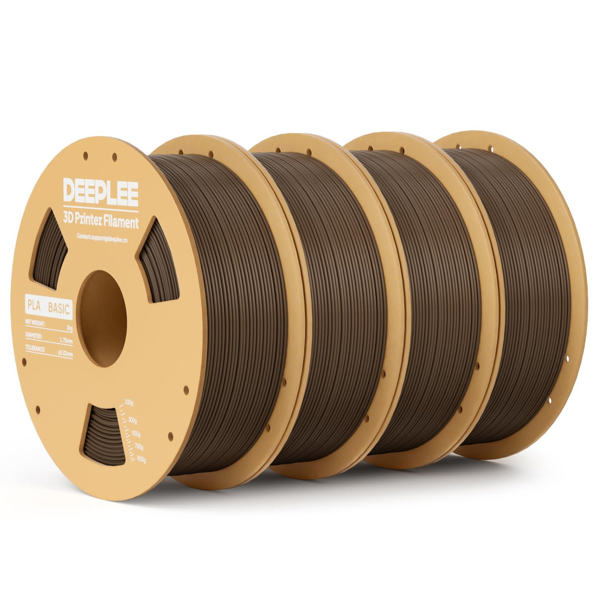 DEEPLEE PLA Filament 1.75mm, Basic 3D Filaments Beige 1kg