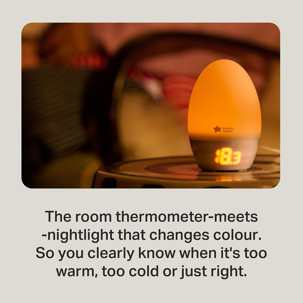 Tommee Tippee GroEgg2 Toddler Nightlight Colour-Changing Room Thermometer