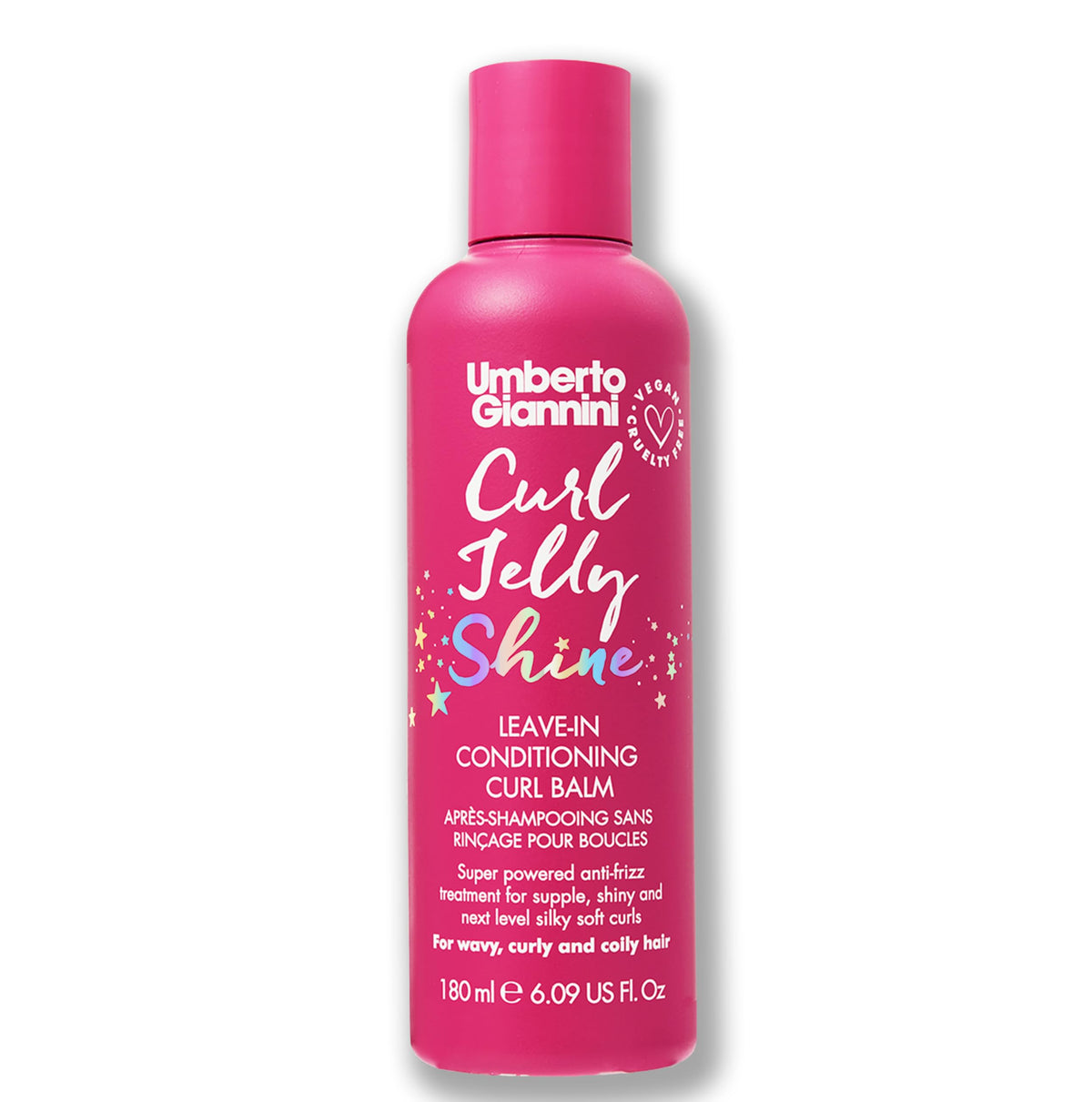 Umberto Giannini Curl Jelly Scrunching Jelly & Creme De Curl Control Cream Duo for Curly or Wavy Hair, Vegan & Cruelty Free, 2 Pack