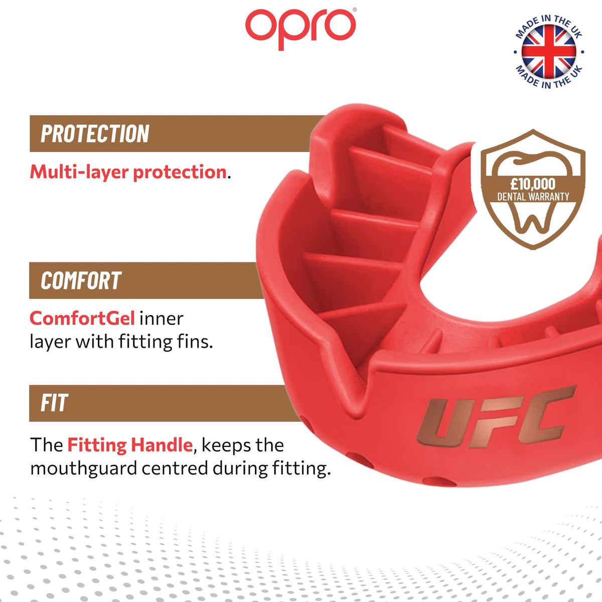 OPRO Bronze Level Mouthguard Essential Fit – Gum Shield Adult and Kids – OPRO Mouth Guard Boxing and MMA, Easy Self-Fit Gum Shield Rugby and Hockey – Enhanced Protection with Dental Warranty