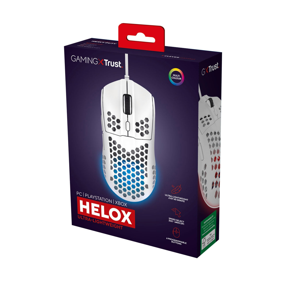 GXTrust Helox USB Gaming Mouse Superlight 65g, Black