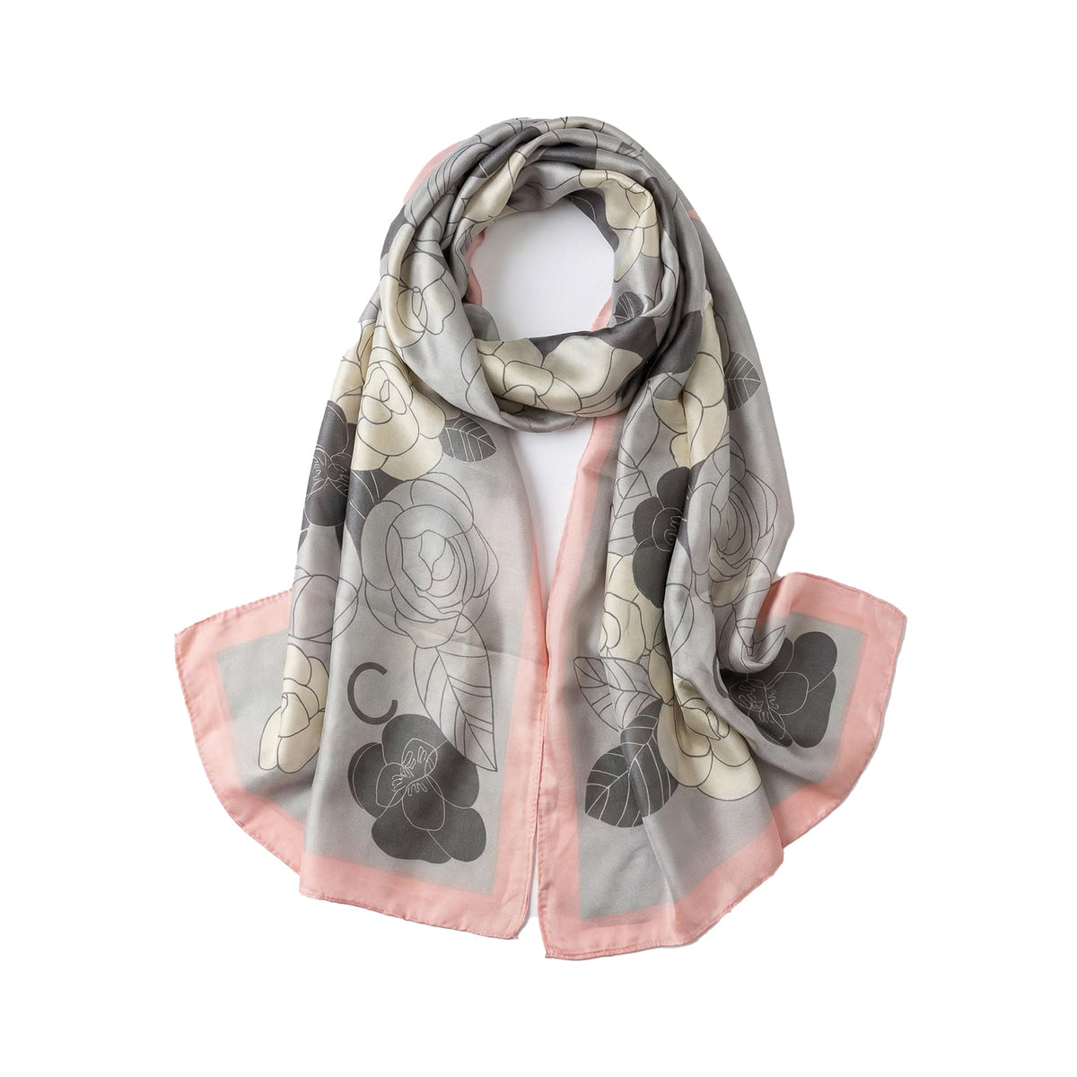 Trillion London® Silk Shawl Birthday Gifts for Women - Designer Silk Scarf