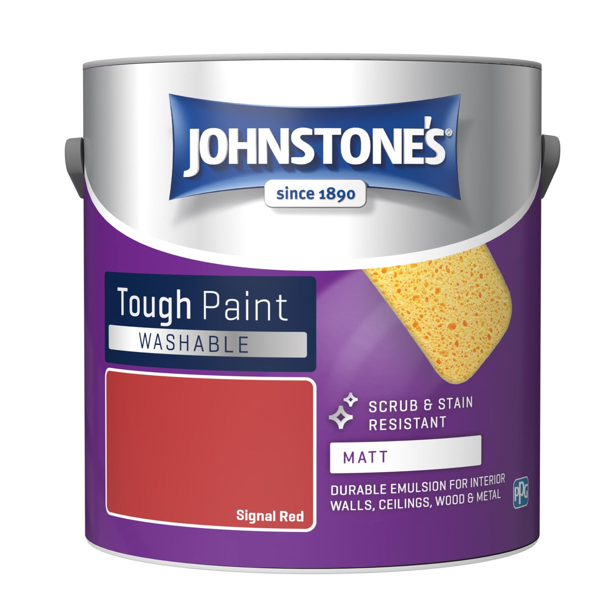 Johnstone's - Washable Matt Wall & Ceiling Paint - Rosebud - 2.5L
