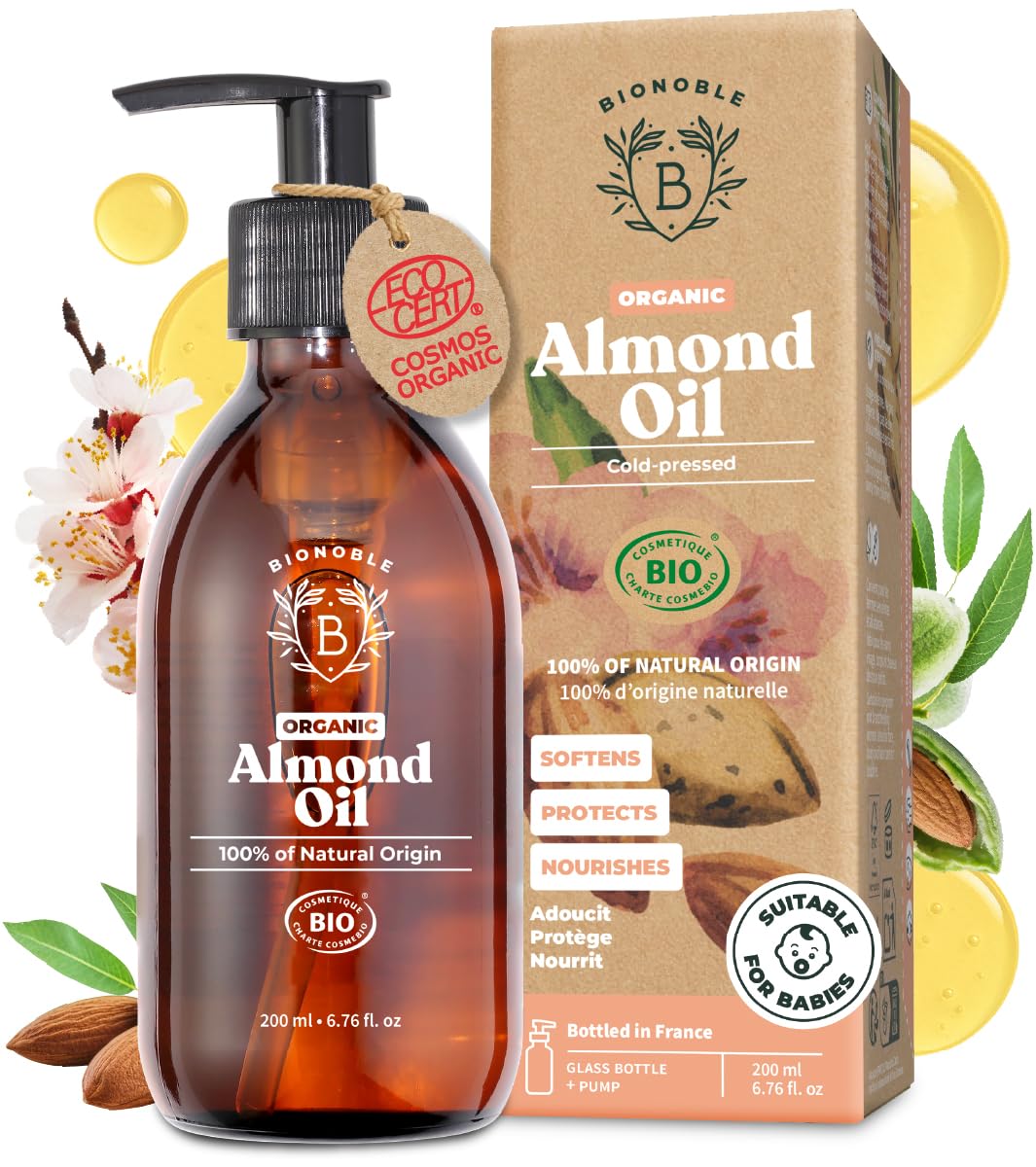 BIONOBLE Organic Rosemary Oil for Hair Growth - Hair Loss, Volume - 50ml