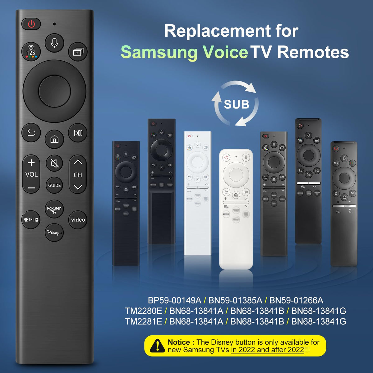 Universal for Samsung TV Remote Replacement