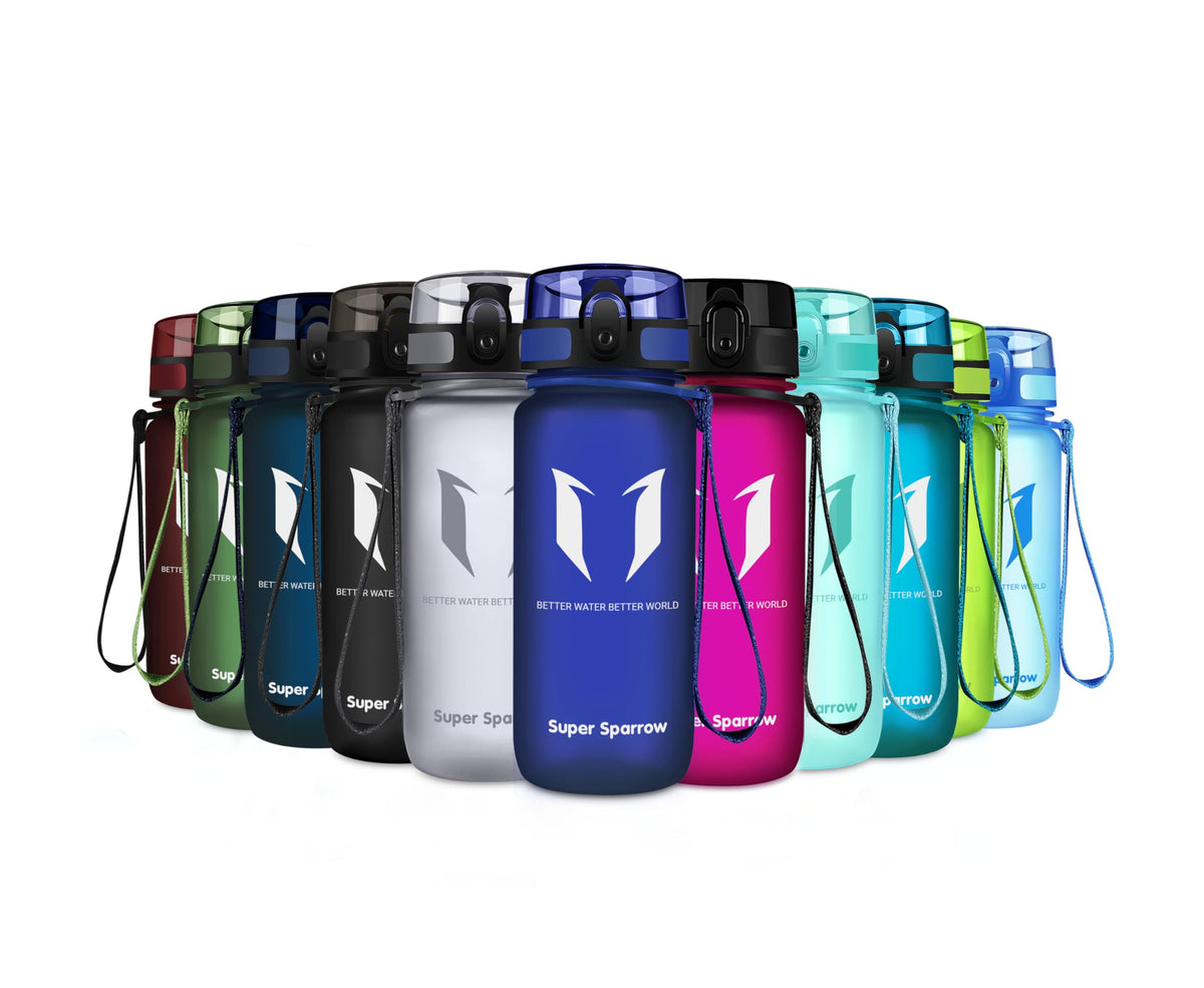 Sparrow Water Bottle 500ml/750ml/1L BPA-Free Tritan Drinks Bottle One-Click