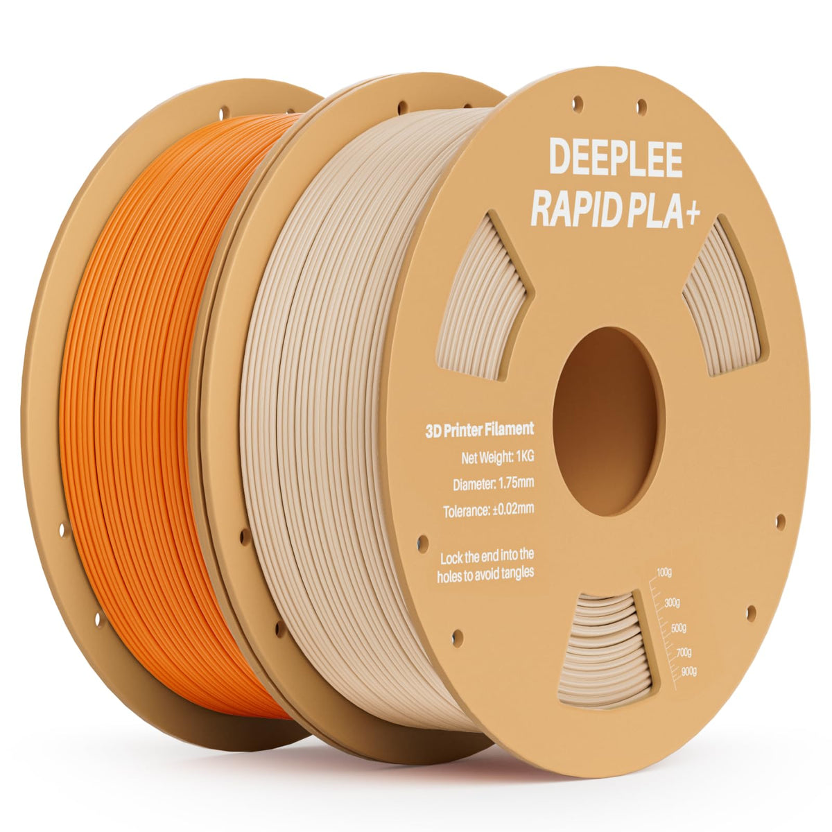 DEEPLEE Rapid PLA Plus Filament 1.75mm Orange 1kg