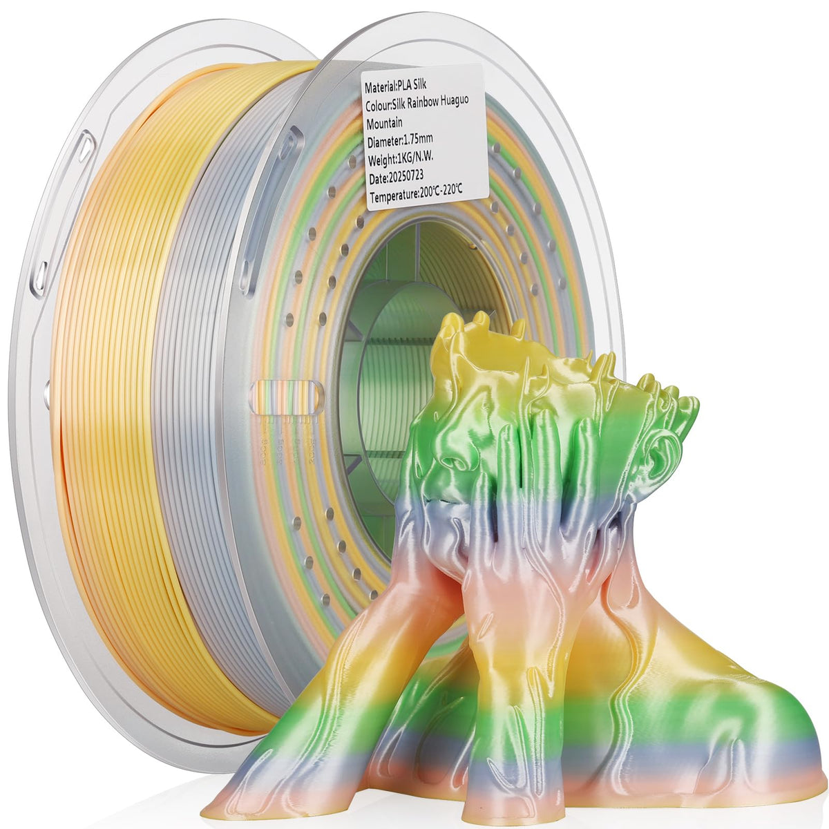 LANDU Filament Dryer 3D Printer Filament Dry Box,2 Spools Double Fast Heating Upgraded Filament Dehydrator Keeping Filaments Dry for 1.75mm/2.85mm One-Key Set for PLA PETG ABS TPU