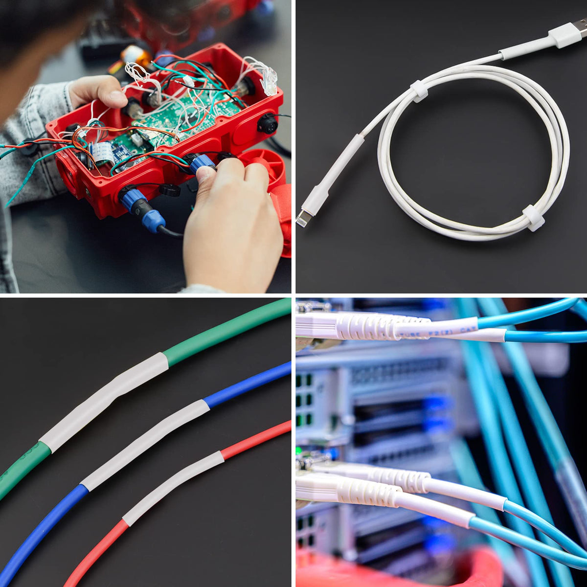 ASHINER Clear Heat Shrink Tubing Kit - 580Pcs EVA Material in 11 Sizes - Ideal for Electrical Insulation, Repairs, and Wire Connectors with User-Friendly Design and Storage Case