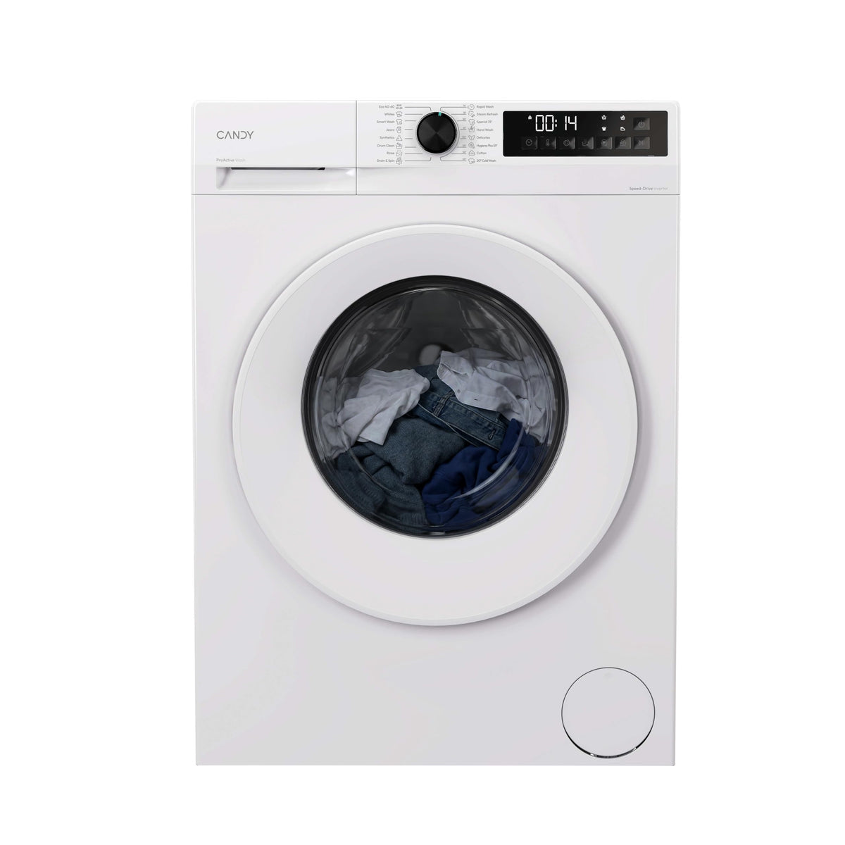 Candy Quick Pro Washing Machine, 8kg, White, A-20%, 1400 RPM
