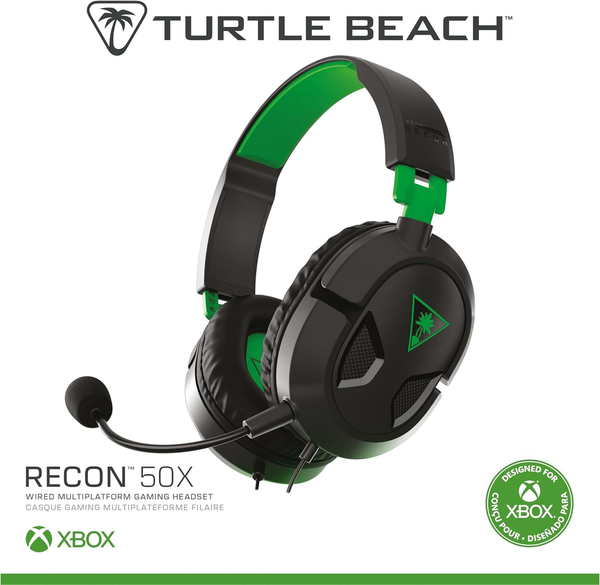 Turtle Beach Recon 50 Wired Multiplatform Gaming Headset for PS5, XBOX, PC