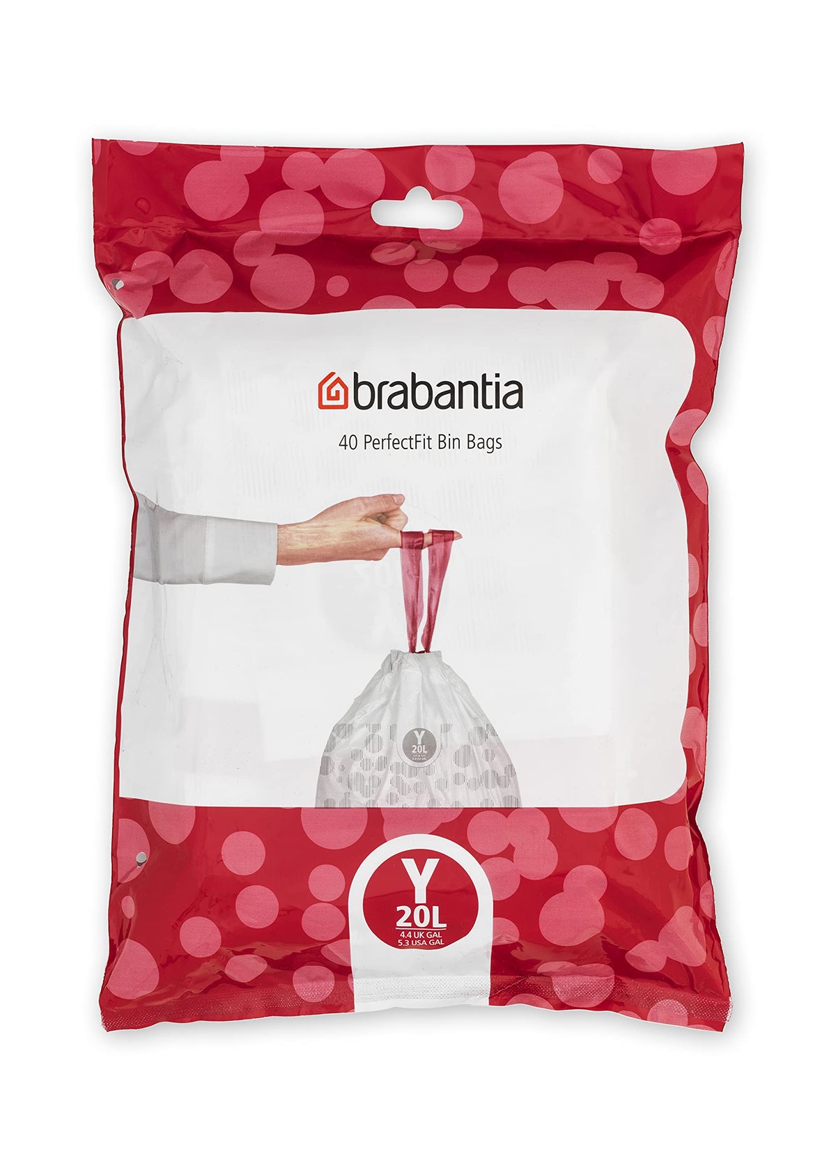Brabantia Heavy Duty Perfect Fit Bin Liners (5 Packs of 20) 10-12 Litre