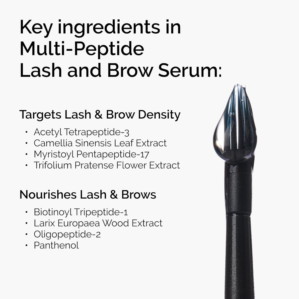 The Ordinary Multi-Peptide Lash and Brow Serum, Peptide-Powered Formula for Thicker, Fuller Looking Lashes & Brows, 5ml