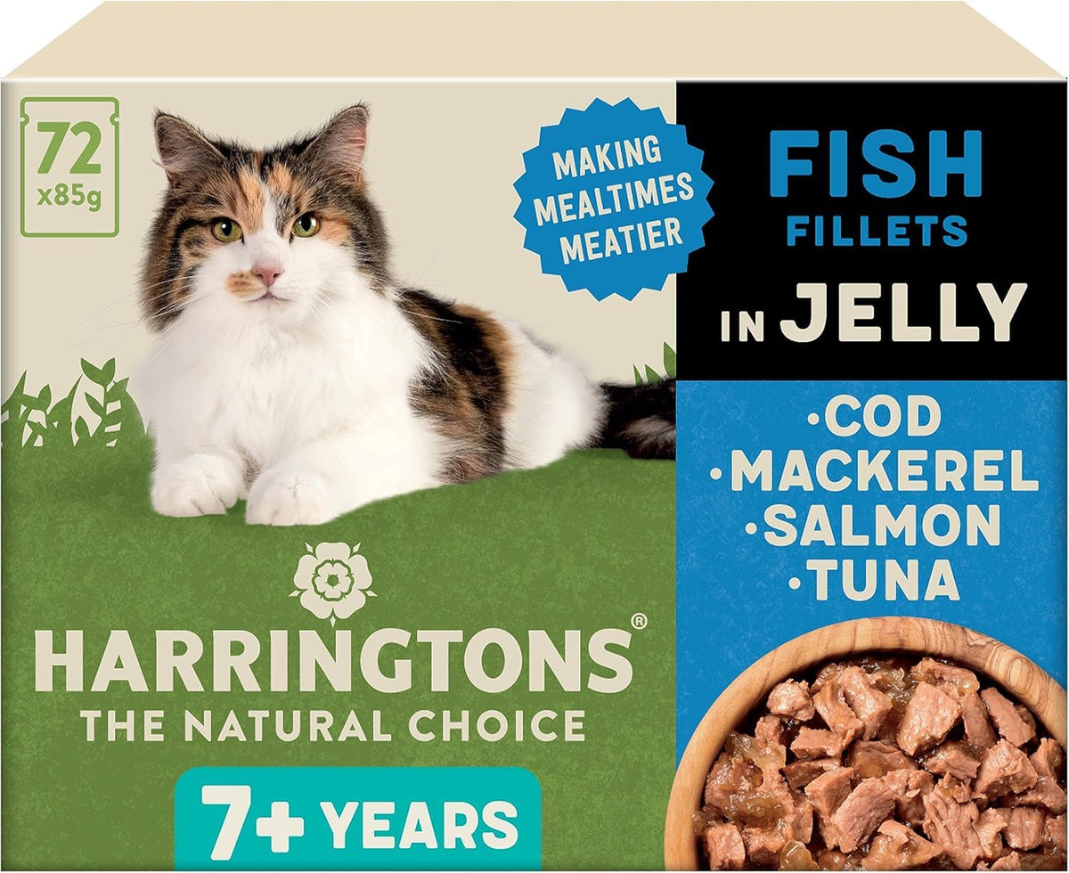 Harringtons Complete Wet Adult Cat Food Pouch Mixed in Jelly Pack 40x85g