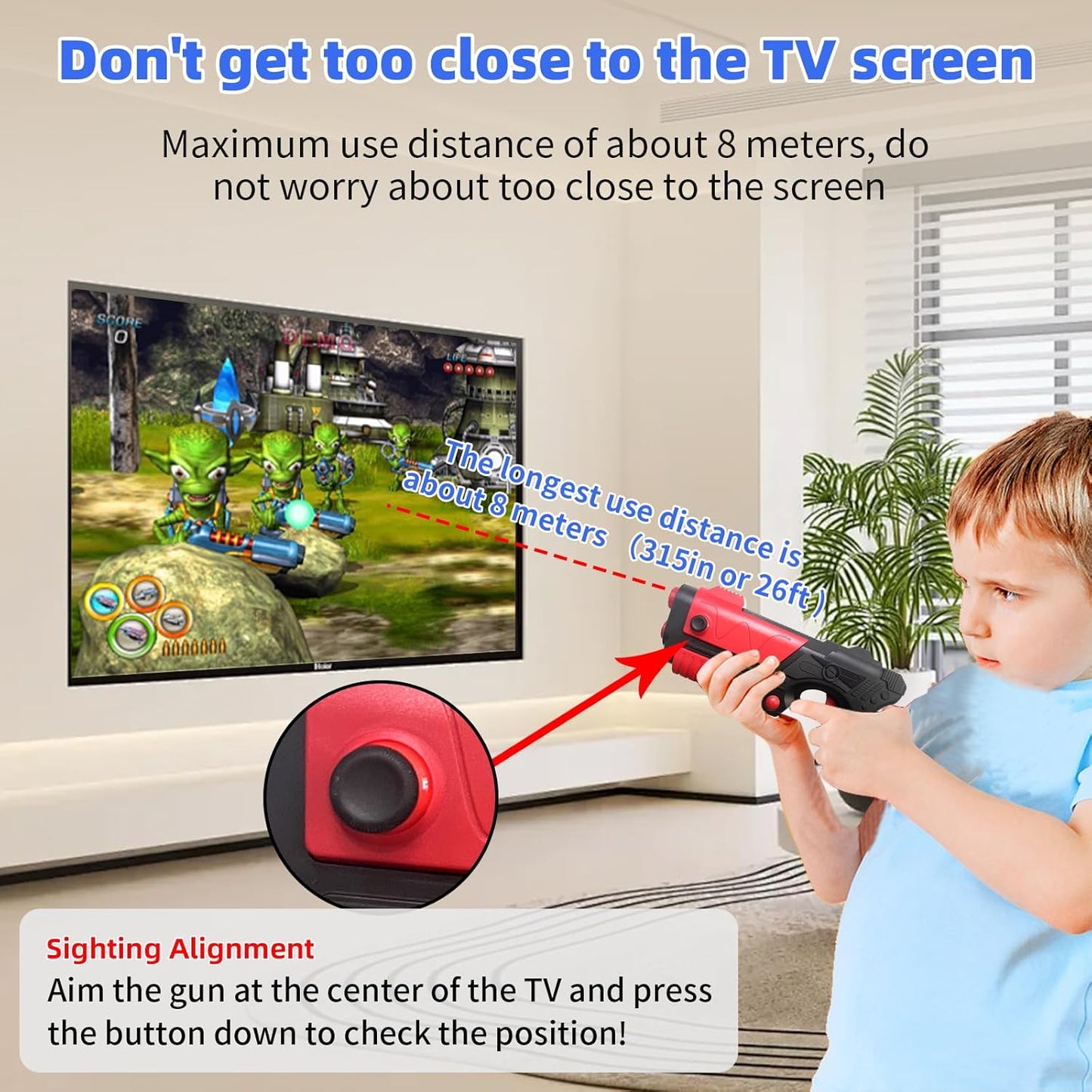Game Console with 100+ Games, Handheld Retro Video Console for Kids& Adults, Game System with AR Gun,2 Game Controller, TV Plug& Play, Xmas Birthday Toy Gift for Boys& Girls Age 3 +