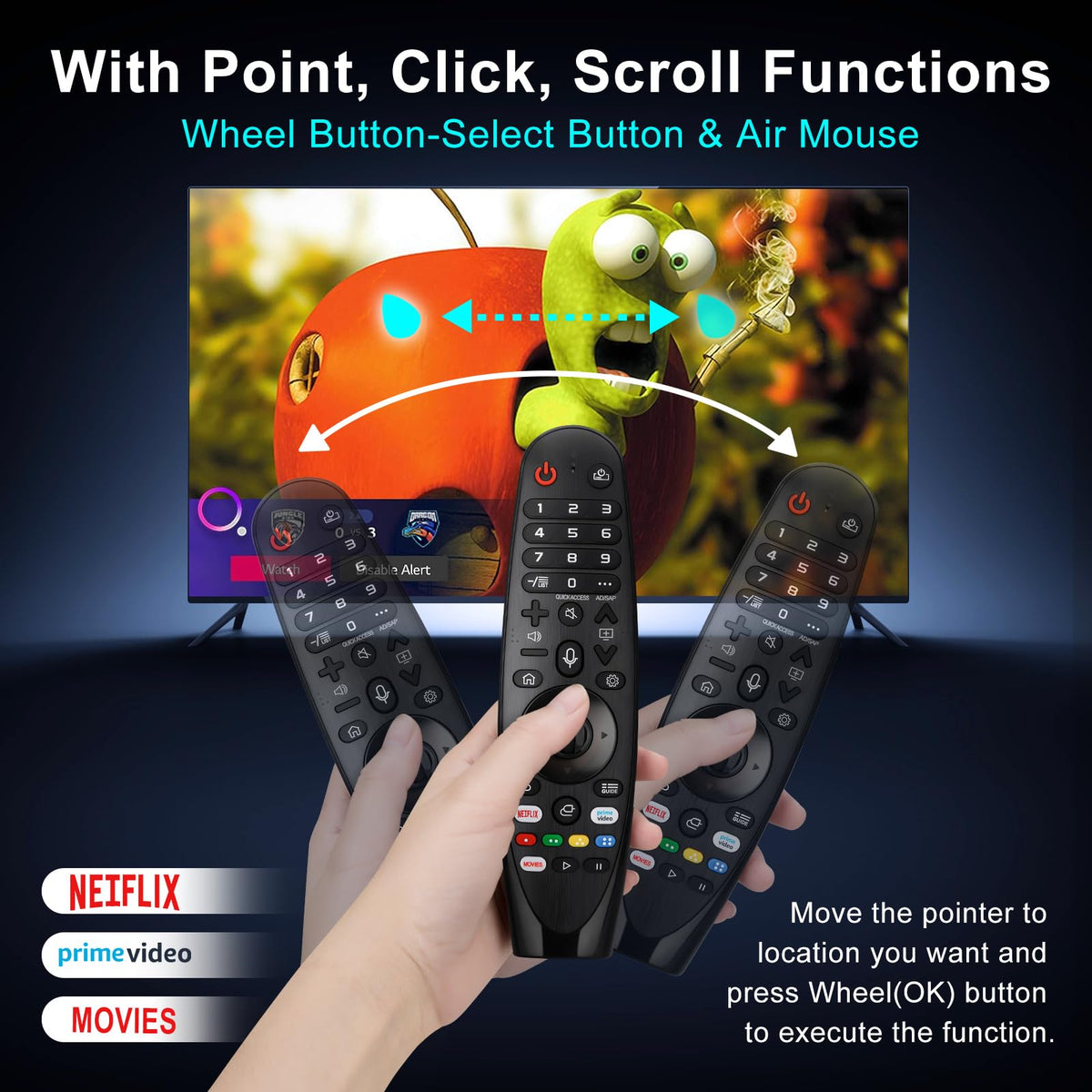 Universal-for-Samsung-Smart-TV-Remote, for Samsung Curved Qled Frame 4K TV