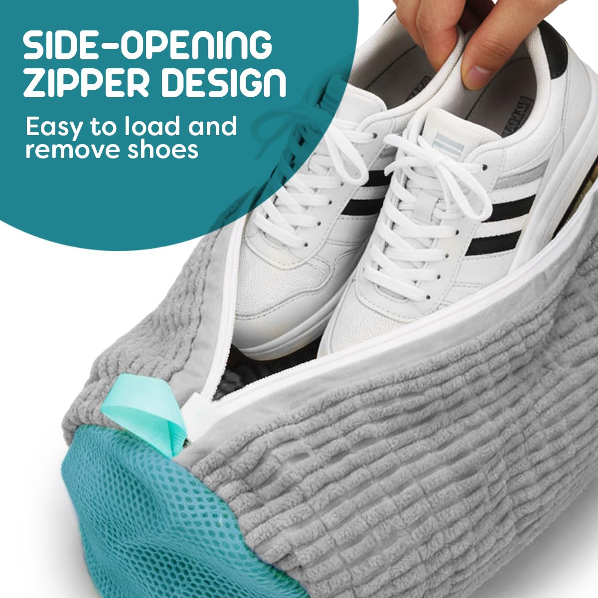Shoe Washing Bag, 2 Pack, for Washer and Dryer, Reusable Cleaning Sack