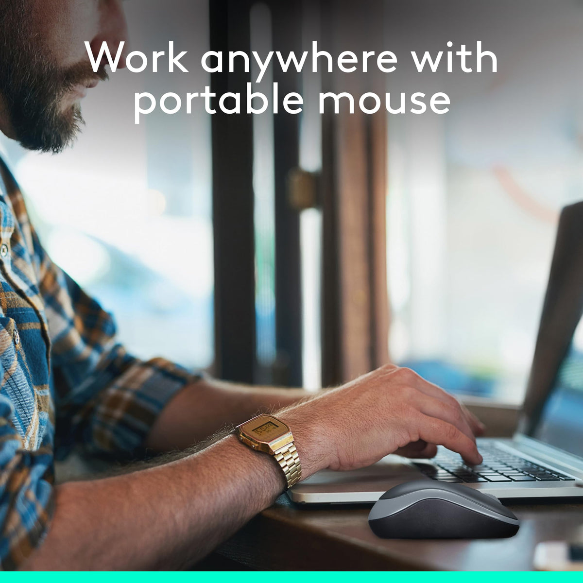 Logitech M185 Wireless Mouse, 2.4GHz with USB Mini Receiver
