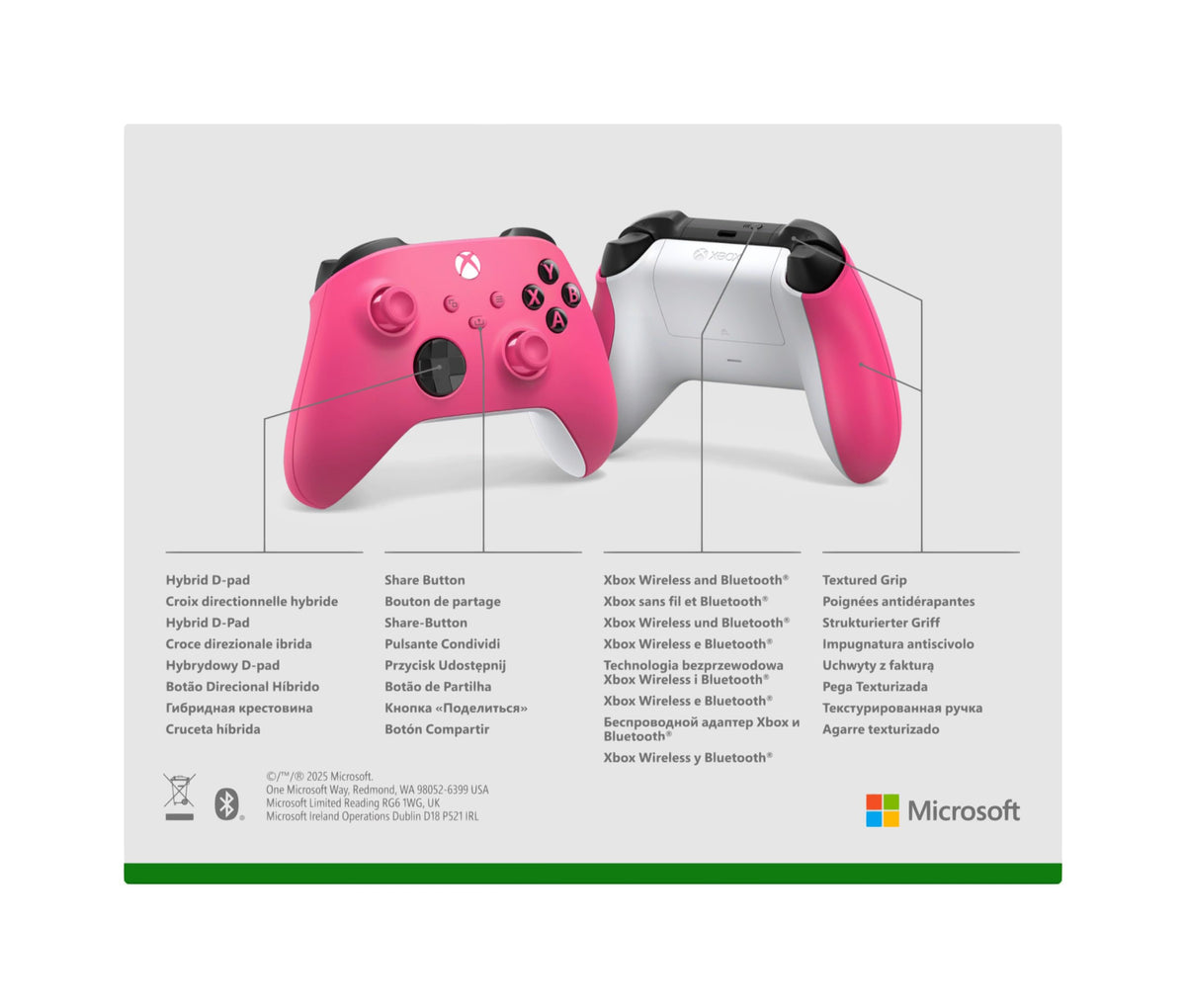 Xbox Wireless Controller – Carbon Black Series X|S, One, and Windows Devices